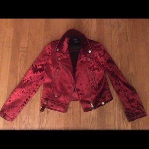 Red velvet jacket